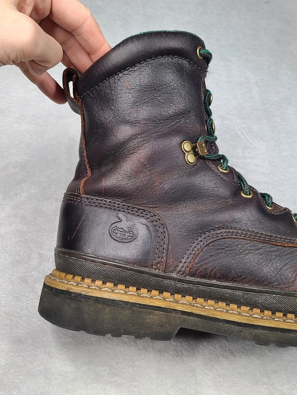 Georgia Boot Men's Work Boots Size 12 M Brown Leather 8